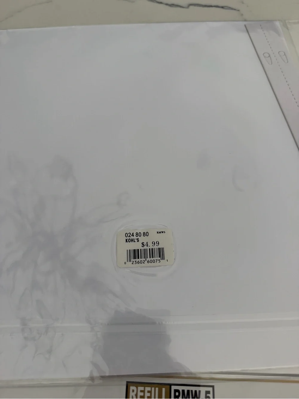 PIONEER White and Gold Memory Scrapbook Refills (Top Loading)